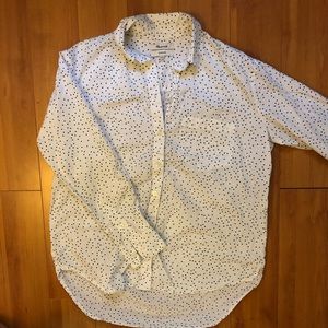Madewell Oversized Ex-Boyfriend Polka Dot Shirt